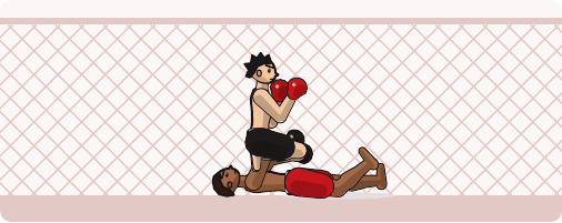 Illustration of Mixed Martial Arts (MMA)